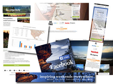 Portfolio thumbnail showing website and marketing work for Bootprints.